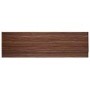 Walnut Finished 1600 Height Adjustable Panel with Plinth
