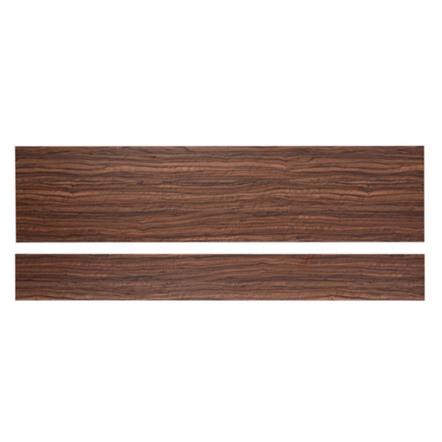 Walnut Finished 1600 Height Adjustable Panel with Plinth