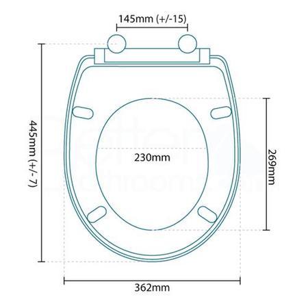 Orion Deluxe Heavyweight Soft Close Toilet Seat