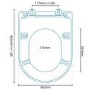 GRADE A1 - Carina Deluxe Heavyweight Soft Close Toilet Seat