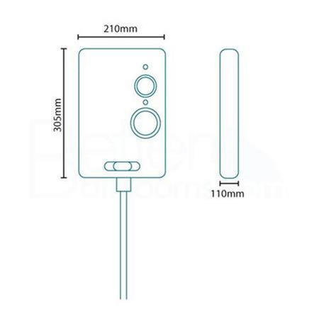 Triton Alicante White 9.5kW Electric Shower