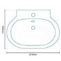 Azzure Wall Mounted Basin