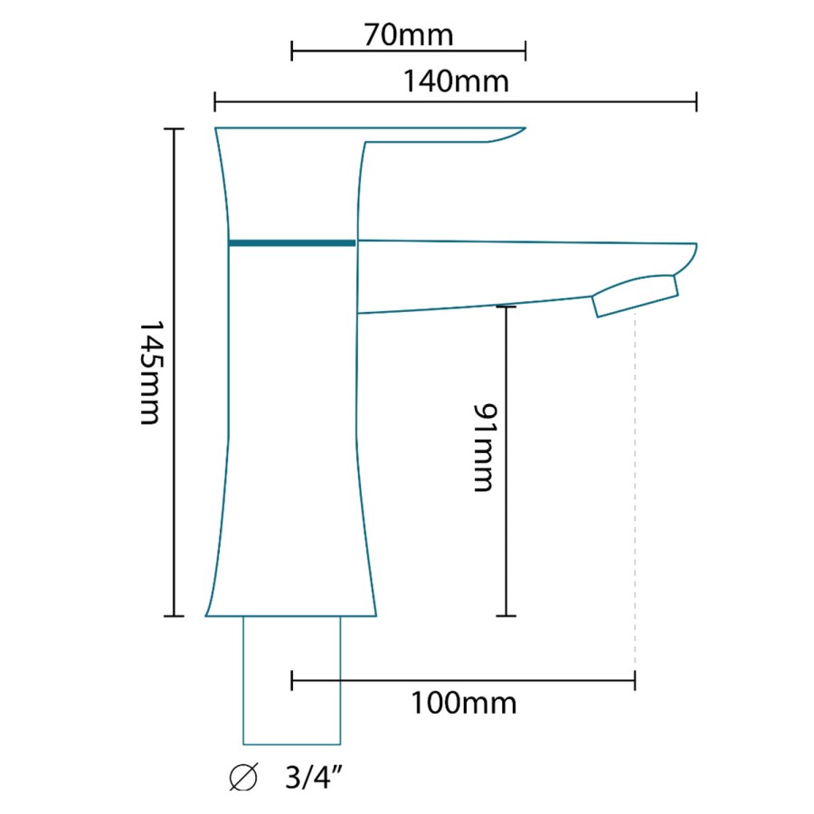 Sol Deck Mounted Bath Filler