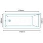 Carona 1700 x 700 Hydrotherapy Bath