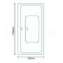 Turin 1700 x 750 Double Ended Whirlpool Bath