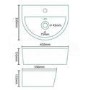 Luna Wall Hung Cloakroom Basin