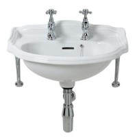 Belfast 2 Tap Hole Wall Mounted Cloakroom Basin