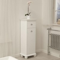 1280mm Storage Unit - White Bathroom Cabinet - Valencia Range