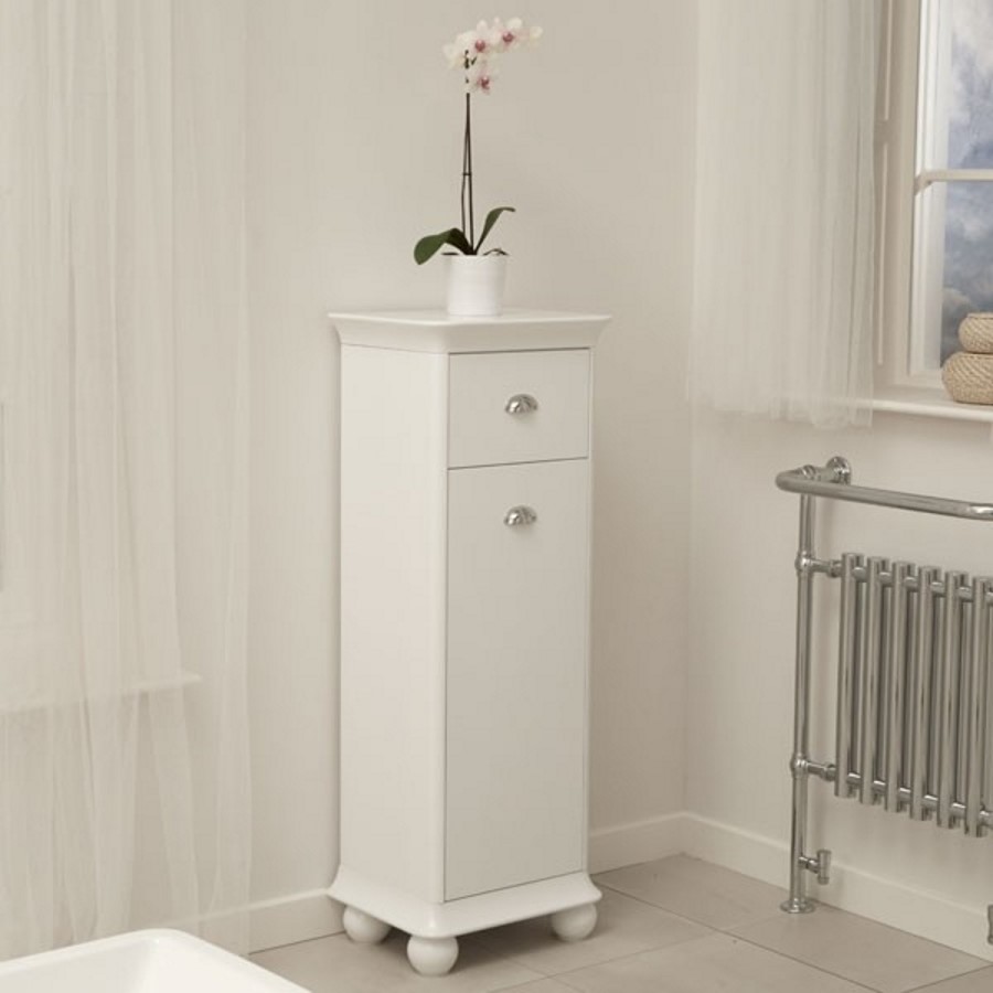1280mm Storage Unit - White Bathroom Cabinet - Valencia Range