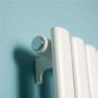 Nevada Beta Heat 1600 x 360mm Single Oval Panel White Vertical Radiator