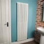 Nevada Beta Heat 1600 x 480mm Single Oval Panel White Vertical Radiator