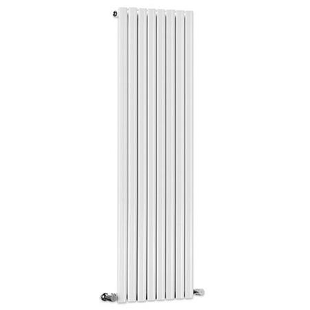 Nevada Beta Heat 1600 x 480mm Single Oval Panel White Vertical Radiator