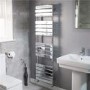 Lorenzo Beta Heat 1600 x 450mm Flat Chrome Heated Towel Rail