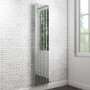 Vega Single Flat Panel Chrome Vertical Radiator - 1600 x 375mm