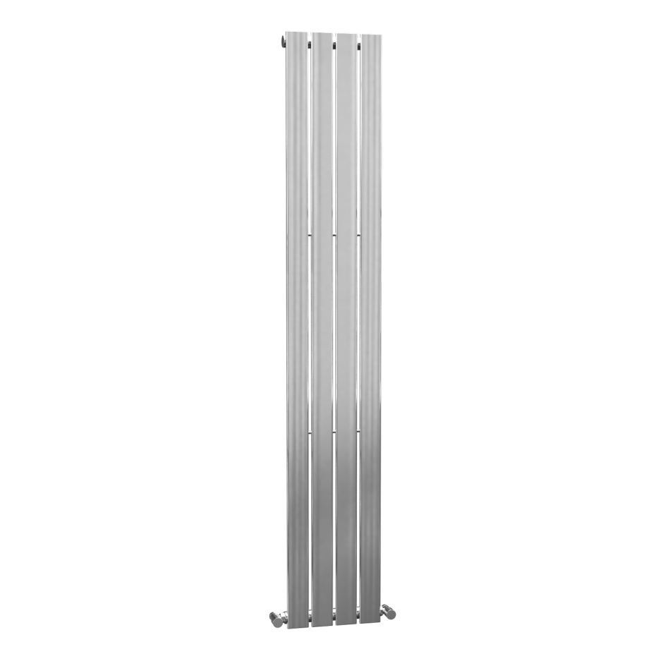 Chrome Vertical Tall Bathroom Radiator - 1800 x 300mm - Better Bathrooms