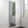 Vega Single Flat Panel Chrome Vertical Radiator - 1600 x 450mm