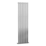 Vertical Chrome Tall Radiator with Flat Panels - 1800 x 450mm