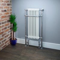 Oxford Chrome Traditional Towel Rail Radiator - 1130 x 553mm