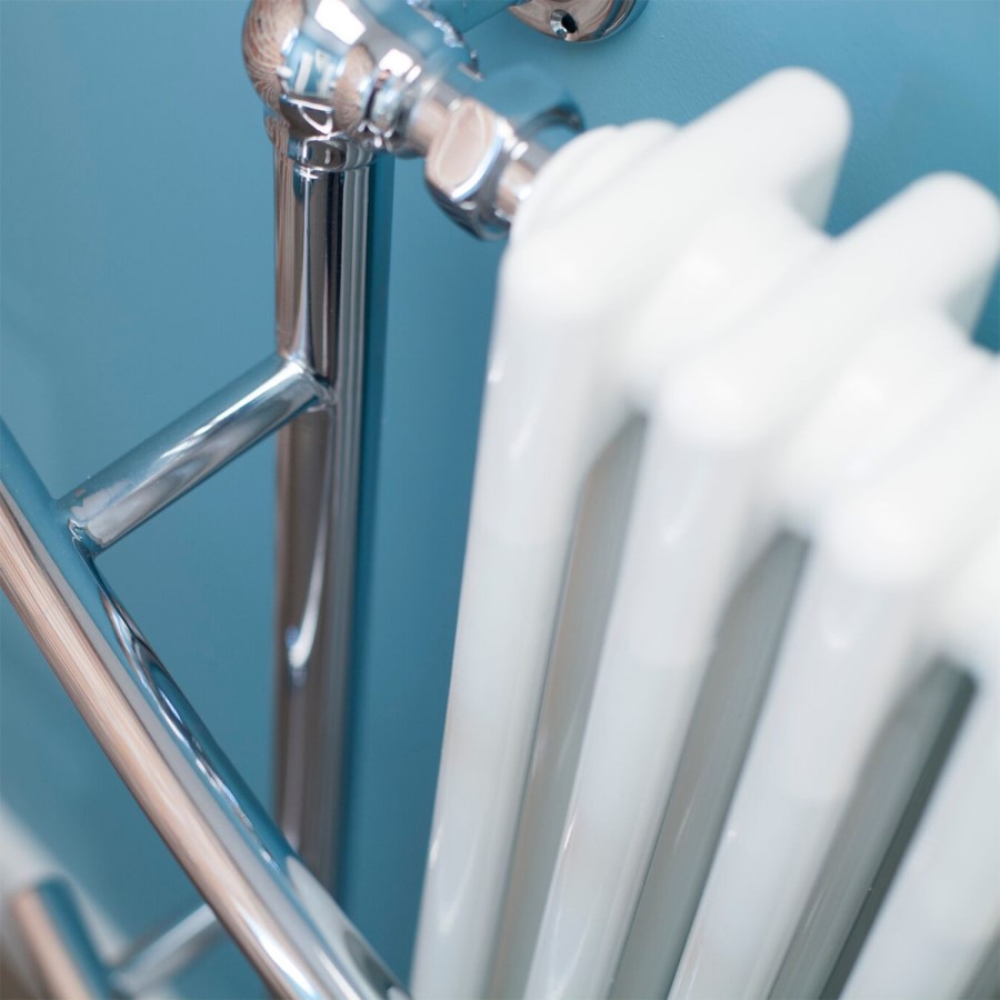 Huntington Wall Hung Traditional Bathroom Towel Radiator - 1000 x 630mm