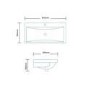 Auckland 800mm Wall Mounted Basin