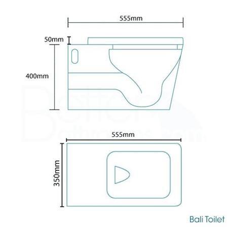 Bali Back to Wall Toilet