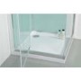 800 x 800 Quatro Shower Cabin with Aqua White Back Panels