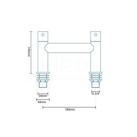 Lora Basin Mixer and Bath Filler Tap Pack