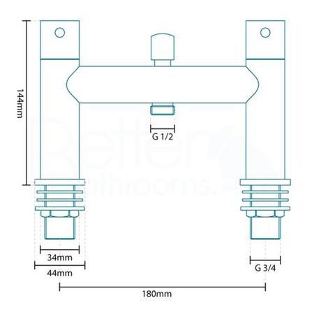 Lora Basin Mixer and Bath Shower Mixer Tap Pack