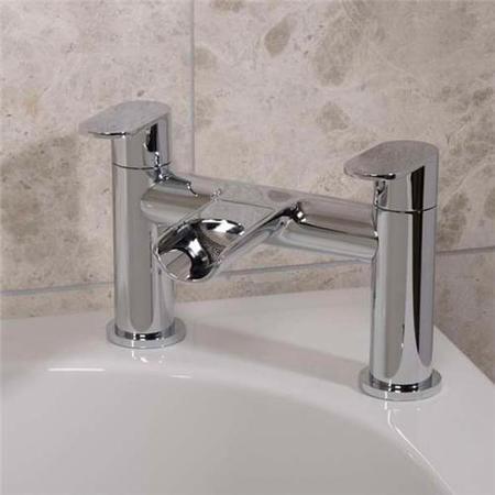 Cirque Waterfall Basin Mixer and Bath Filler Tap Pack