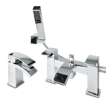 Delph Basin Mixer and Bath Shower Mixer Tap Pack