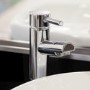 GRADE A1 - Deluxe Extended Basin Mixer Tap - Peru Range