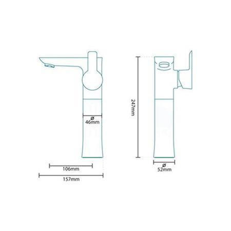 Extended Basin Mixer Tap - Sol Range