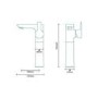 Extended Basin Mixer Tap - Sol Range