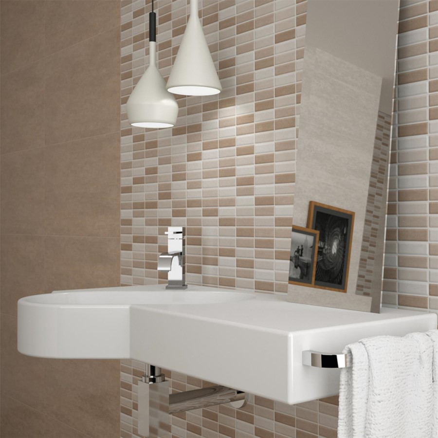 Mr Serpal Beige Linea Wall Tile