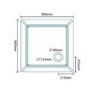 Ultralite 900 x 900 Square Shower Tray