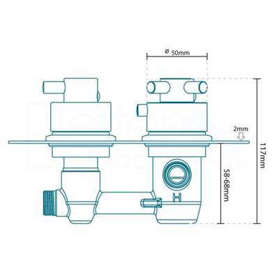 GRADE A1 - EcoStyle Concealed Single Control Shower Valve