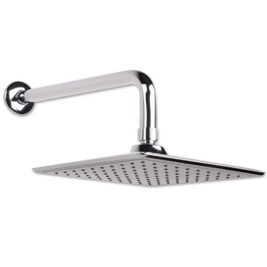 Square 200mm Rain Shower Head & Wall Arm