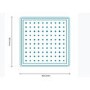 Square 200mm Rain Shower Head & Wall Arm