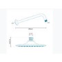 Square 200mm Rain Shower Head & Wall Arm