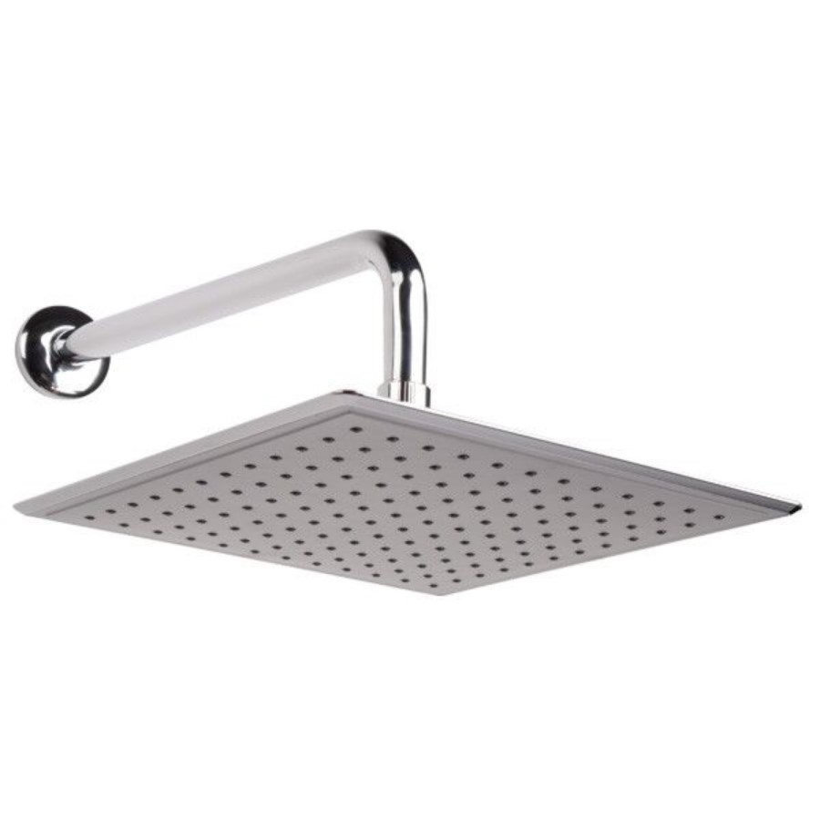 Square 250mm Rain Shower Head & Wall Arm
