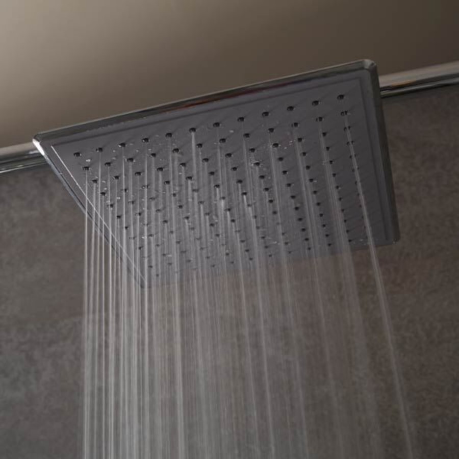 Square 250mm Rain Shower Head & Wall Arm