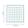 Square 150mm Shower Head & Wall Arm