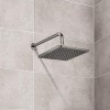 GRADE A1 - Square 200mm Shower Head &amp; Wall Arm