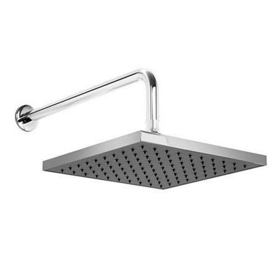 GRADE A2 - Square 200mm Shower Head & Wall Arm