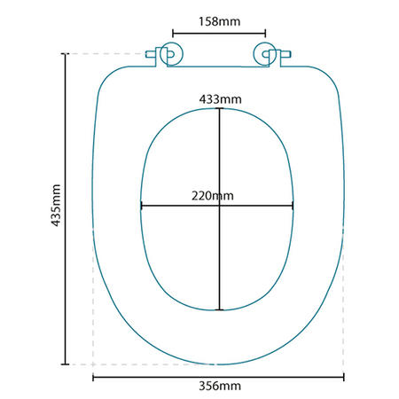 White Economy Toilet Seat