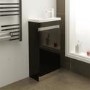 Vigo 420mm Black Cloakroom Vanity Unit