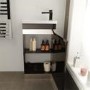 Vigo 420mm Black Cloakroom Vanity Unit