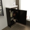 Vigo 420mm Black Cloakroom Vanity Unit