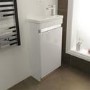 420mm Vanity Basin Unit - White Single Door Unit - Vigo Range