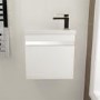 Vigo 420mm Wall Mounted White Vanity Unit